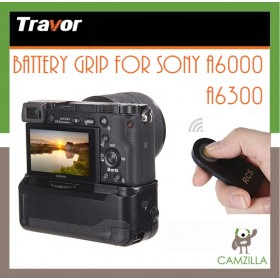Travor BG-3DIR Vertical Battery Grip Holder for sony a6000 a6300